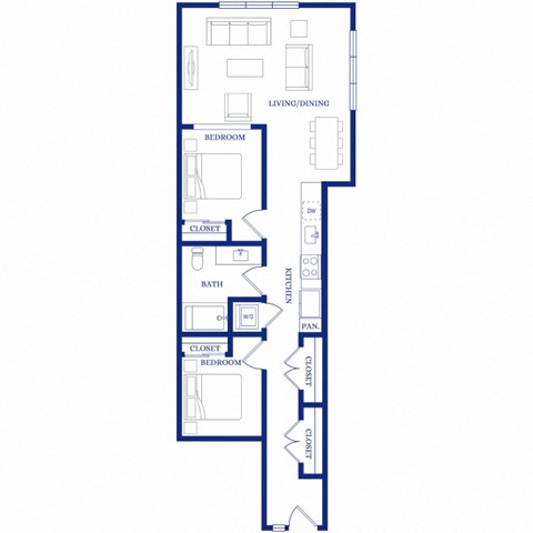blueprint of a floor plan of a house